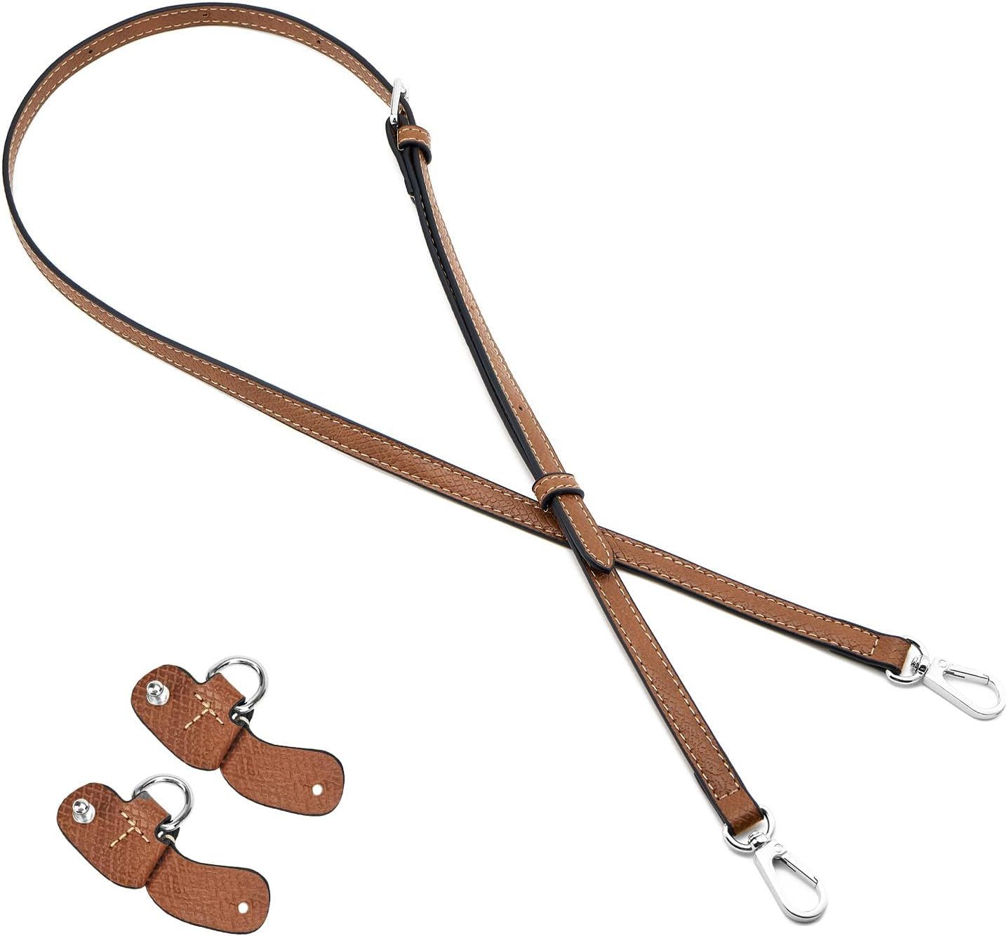 Bag Strap Suitable for Longchamp Mini Pouch, Purse Crossbody Replacement Adjustable Shoulder Strap Conversion Kit