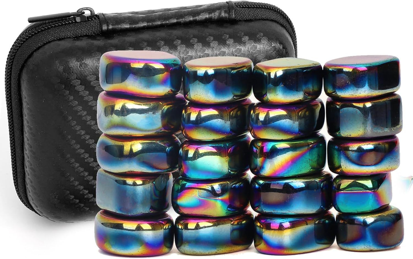 Fidget Magnet Ferrite Slime Putty Science Kit Large Fidget Toy 18 PCS Hematite Magnetic Stones for Adults, Ferrite Putty Stress Relief Neat Magnets for Office Home Refrigerator