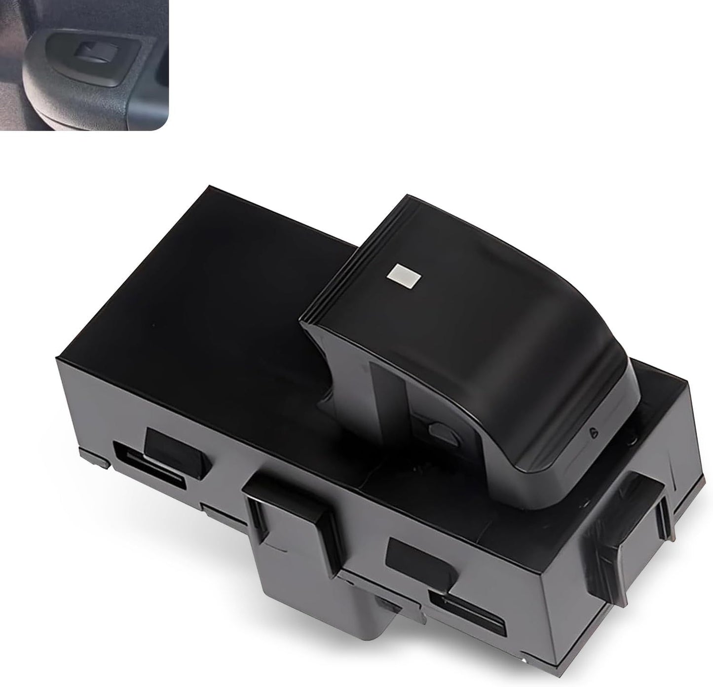 Car Power Window Switch, Front Right & Rear Left Right Side Window Lift Switch, OEM# 15162028 15888174 22864837 22895545 25877776, Compatible with Chevy Silverado GMC Sierra Buick (Black)