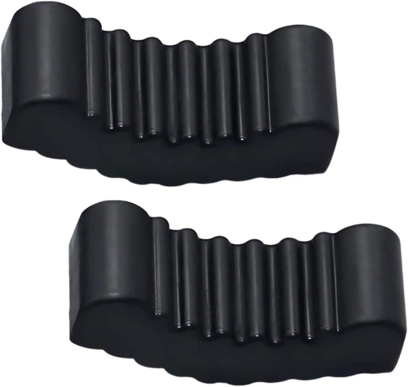 2 PCS Car Jack Stand Pads, 3 Ton Anti-slip Rubber Floor Jack Protection Sleeve, Cushioning Shock Absorption Rack Pad, Multi-functional Maintenance Accessory for Cars SUVs Trucks (Black)