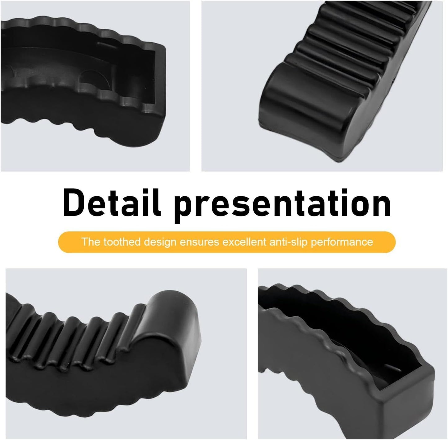 2 PCS Car Jack Stand Pads, 3 Ton Anti-slip Rubber Floor Jack Protection Sleeve, Cushioning Shock Absorption Rack Pad, Multi-functional Maintenance Accessory for Cars SUVs Trucks (Black)