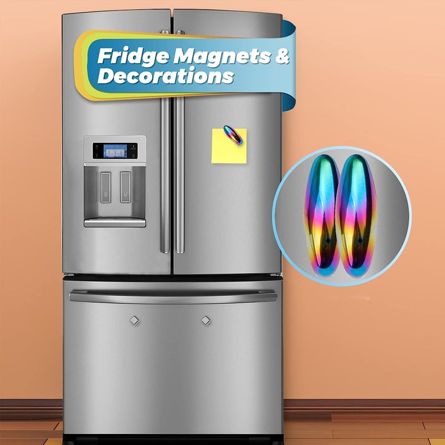 Rattle Magnets Snake Eggs for Adults, Magnetic Stones Oval Science Kit Toy, Fidget Toys Bulk for Stress Ball & Decoration for Home Office Refrigerator Ferrite Putty Holiday Stocking Sutffer 18 Pack