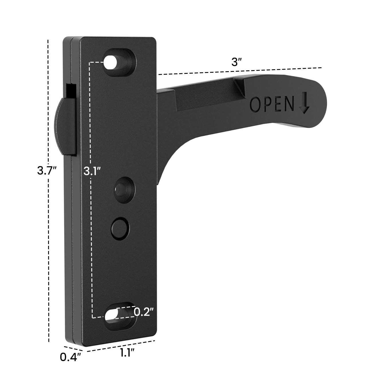 RV Screen Door Latch - Aluminum Alloy Camper Door Handle with Lock - Durable Powder Coated RV Entry Door Latch for Travel Trailer Motorhome - Right