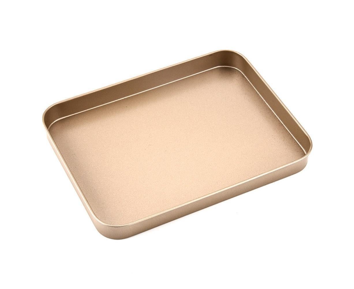 Non-stick Rectangular Cake Pan Baking Oven Tray Dish Mold Bakeware Kitchen Tool-Golden