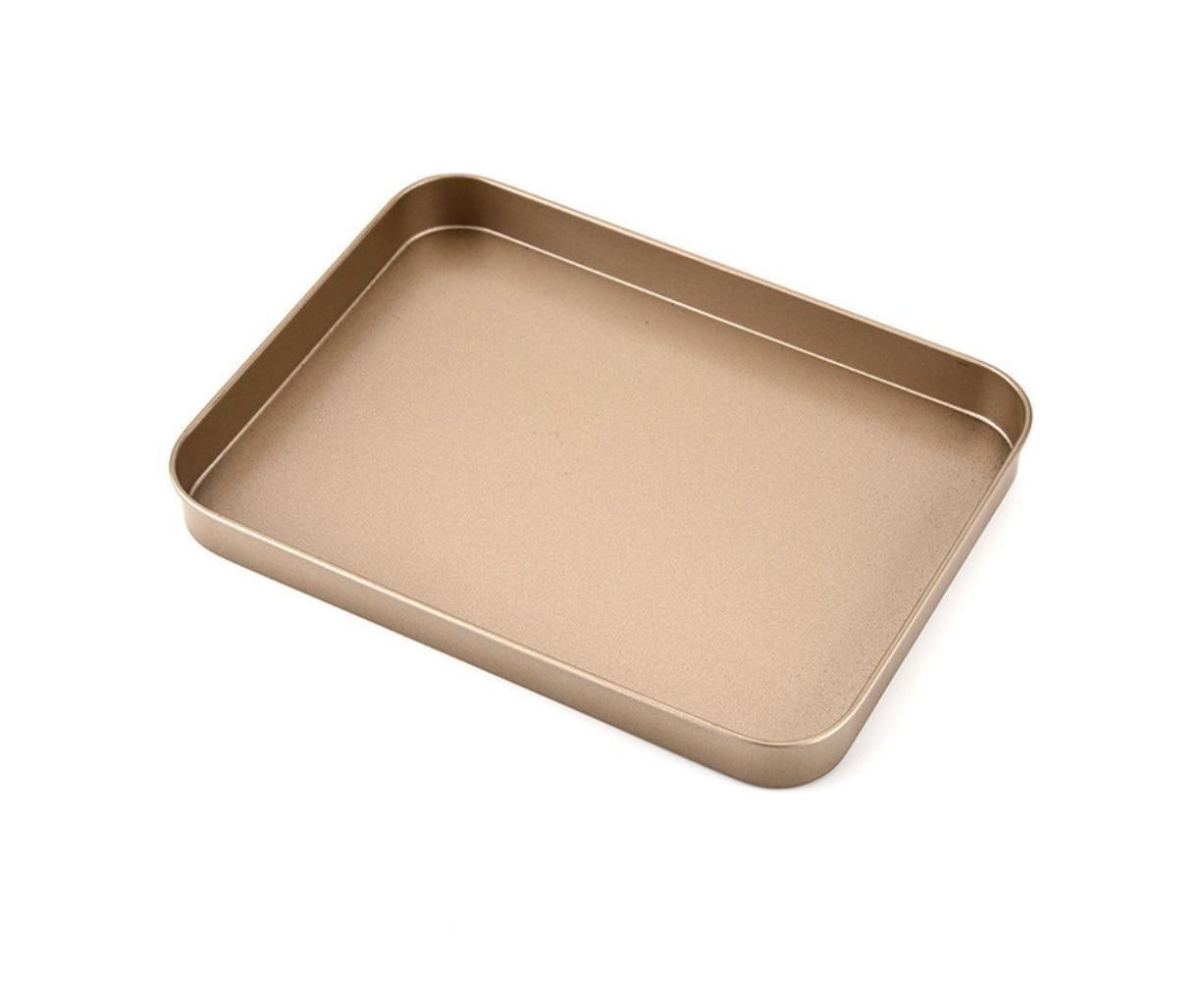 Non-stick Rectangular Cake Pan Baking Oven Tray Dish Mold Bakeware Kitchen Tool-Golden