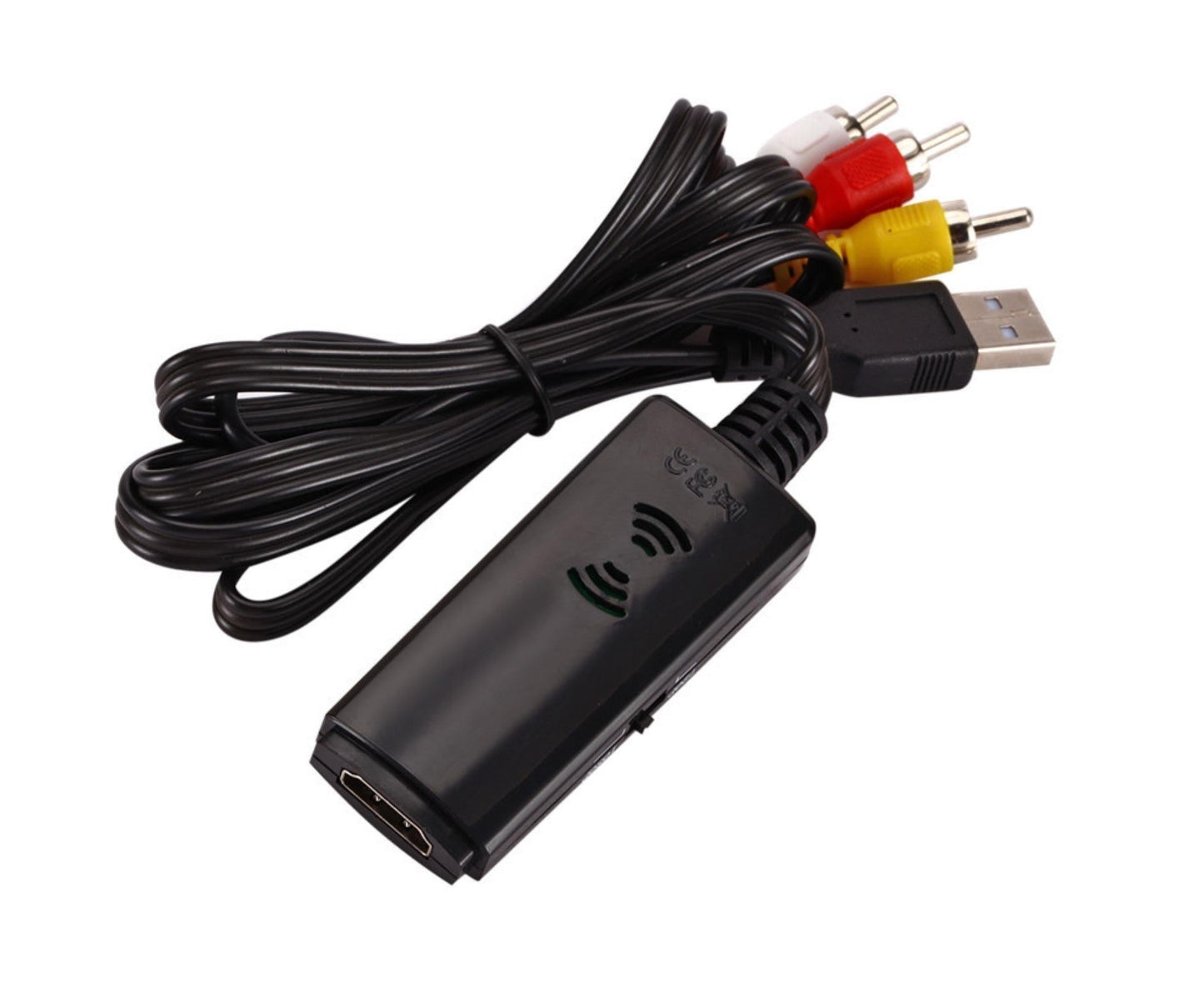 1080P High Clarity HDMI-compatible Male to Female RCA AV Video Audio Converter Cable Cord Adapter Long