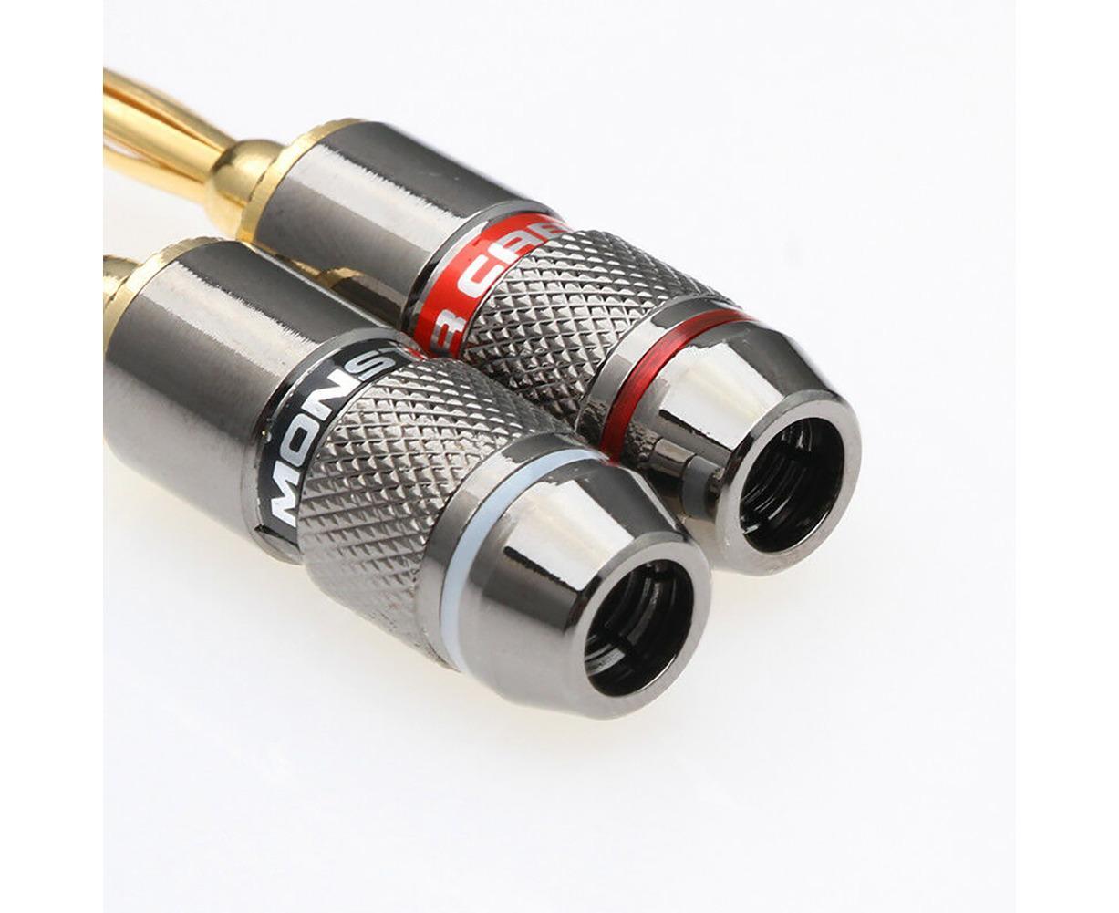 12Pcs 24K Gold Plated Zinc Alloy Banana Plugs Speaker Audio Video Connectors