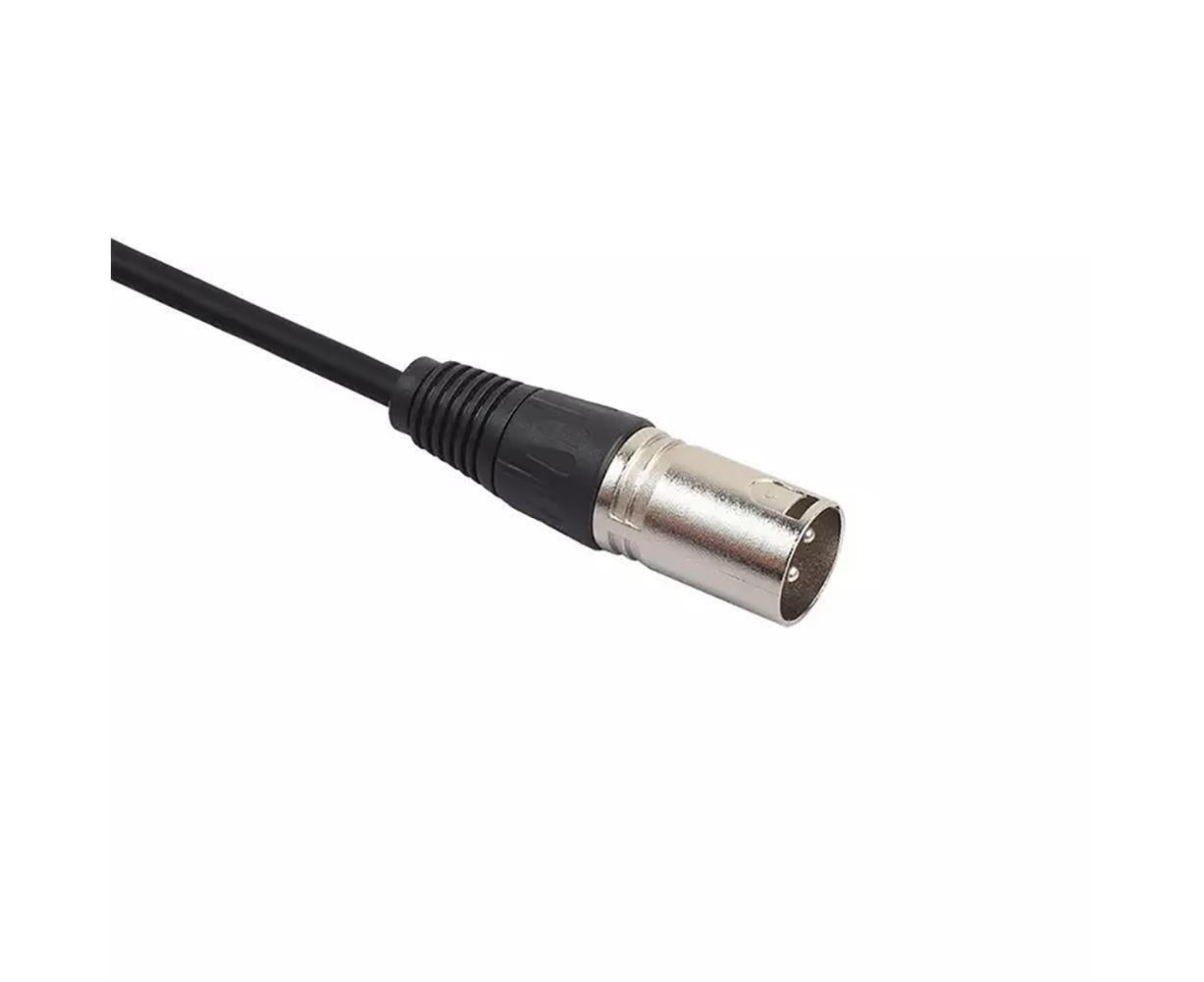 3.5mm Stereo Jack Plug to 3 Pin XLR Male Microphone Audio Cable Cord Adapter