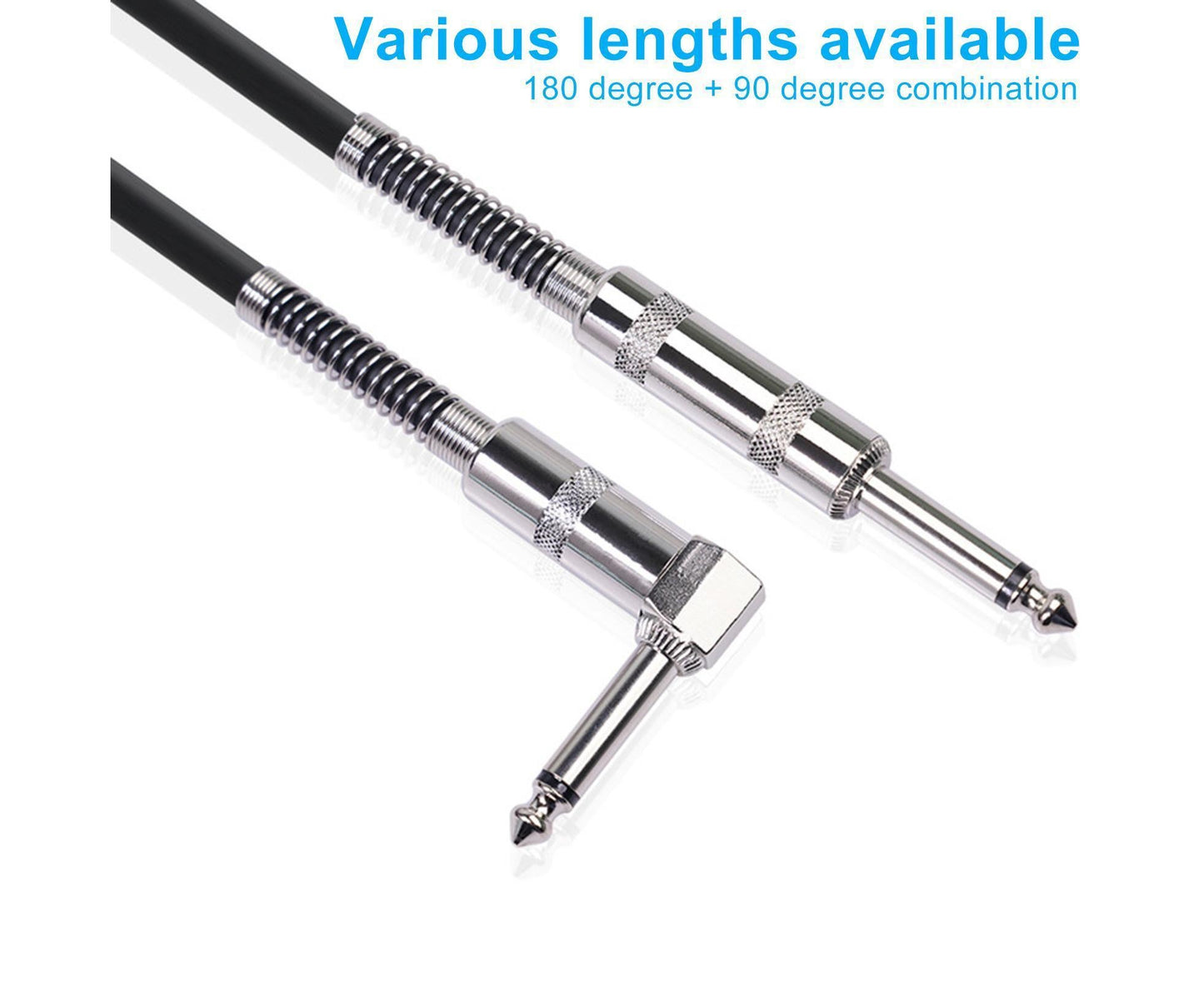 90 Degree Electric Guitar Audio Cable Musical Instruments Connecting Cord Line