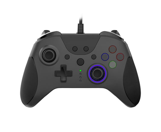 AG110 Game Joystick Vibration Ergonomic Design No Delay Wired Connection Non-slip Game Control Sensitive USB Wired Controller Game Joystic for XBox Black