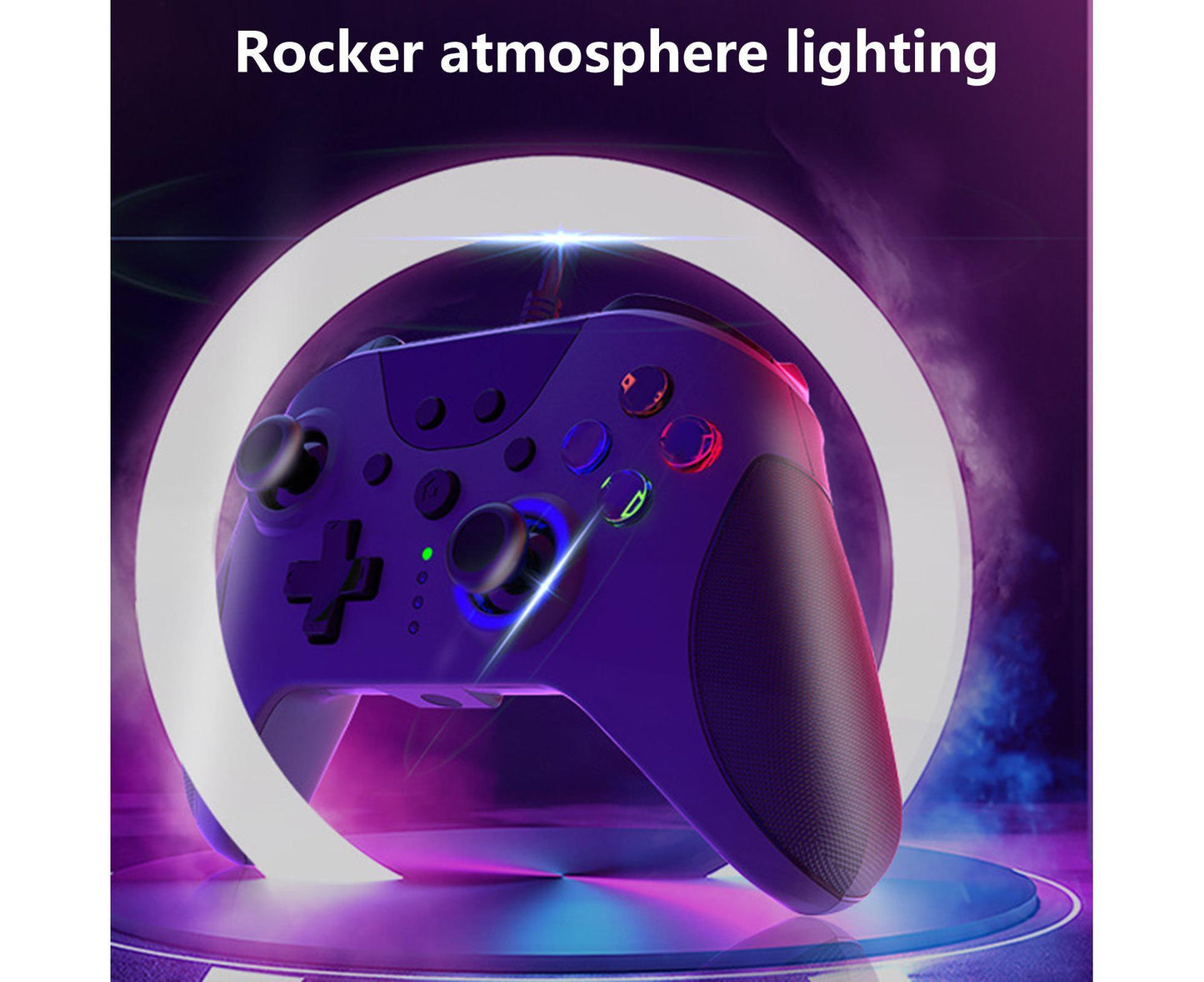 AG110 Game Joystick Vibration Ergonomic Design No Delay Wired Connection Non-slip Game Control Sensitive USB Wired Controller Game Joystic for XBox Black