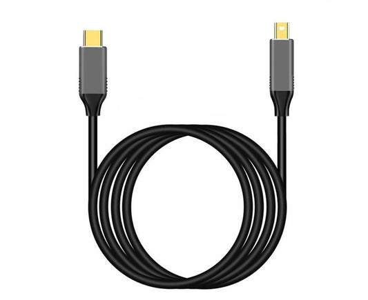 USB Type C to Mini DisplayPort DP 4K 6FT Cable Adapter Converter for MacBook Black