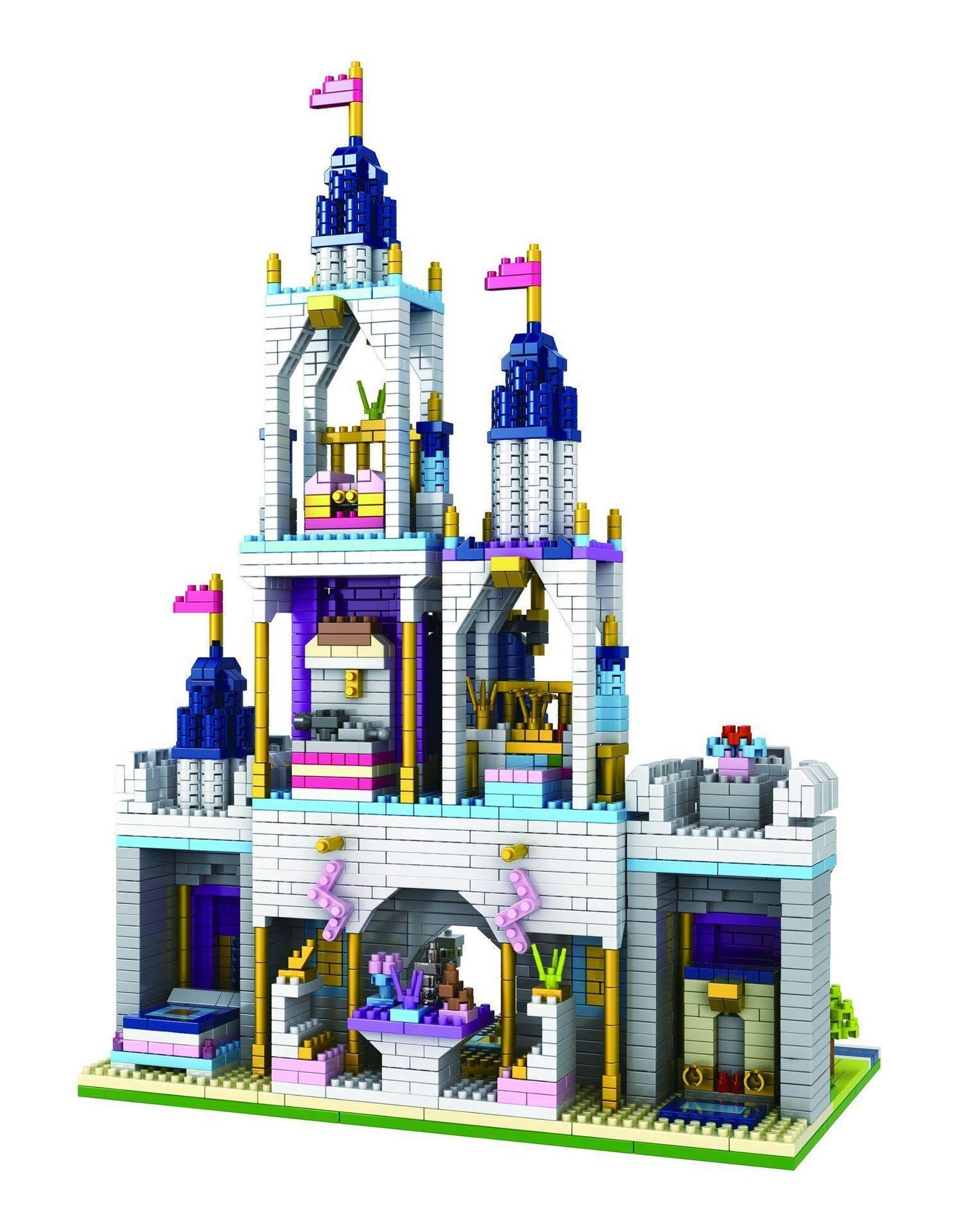 2800 Pcs The Great Purple Castle Building Blocks Toys DIY Assemble Toys kits Model Kits
