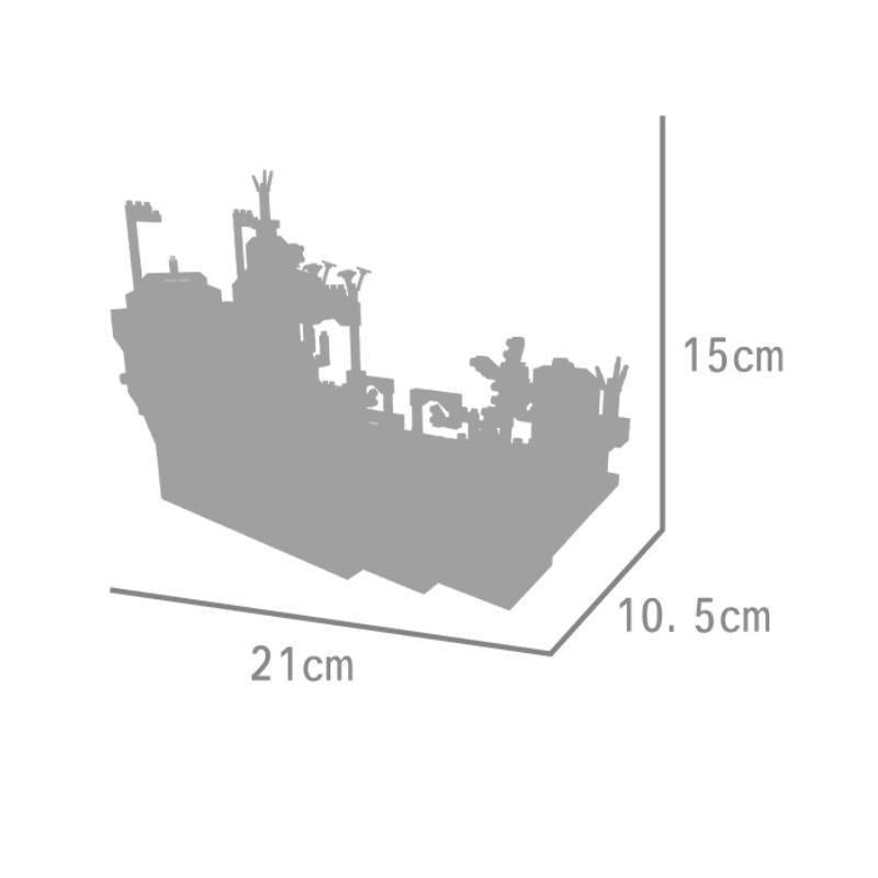 1500 Pcs Ship Building Blocks Toys DIY Assemble Toys kits Model Kits