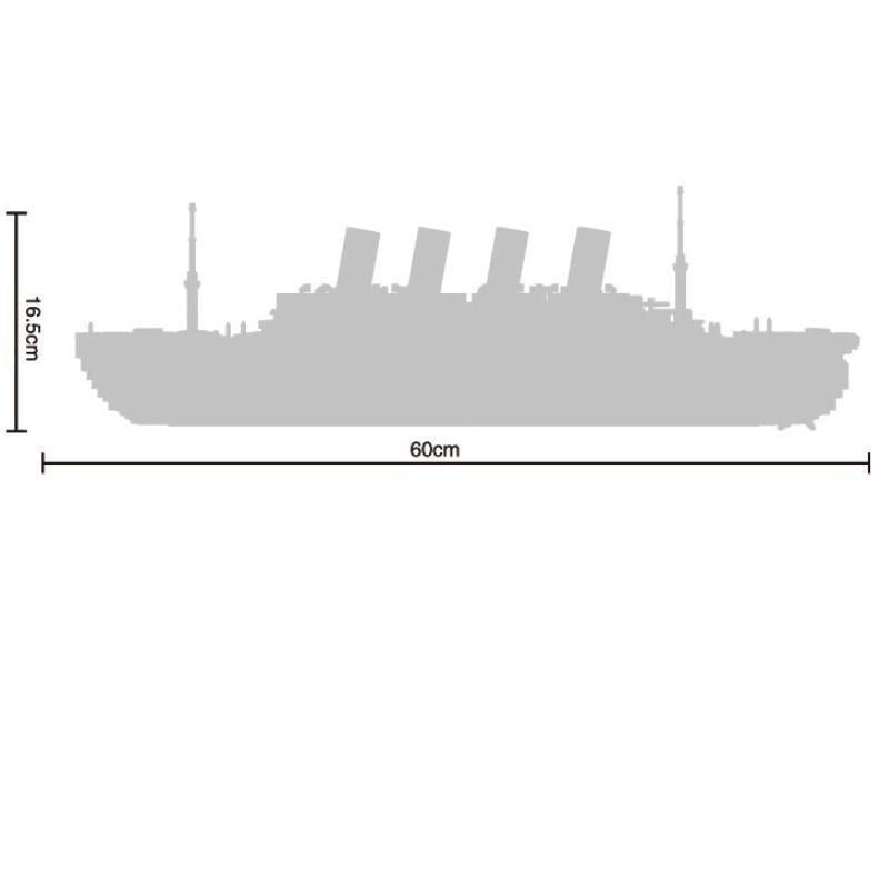 3800 Pcs Titanic Ship Building Blocks Toys DIY Assemble Toys kits Model Kits
