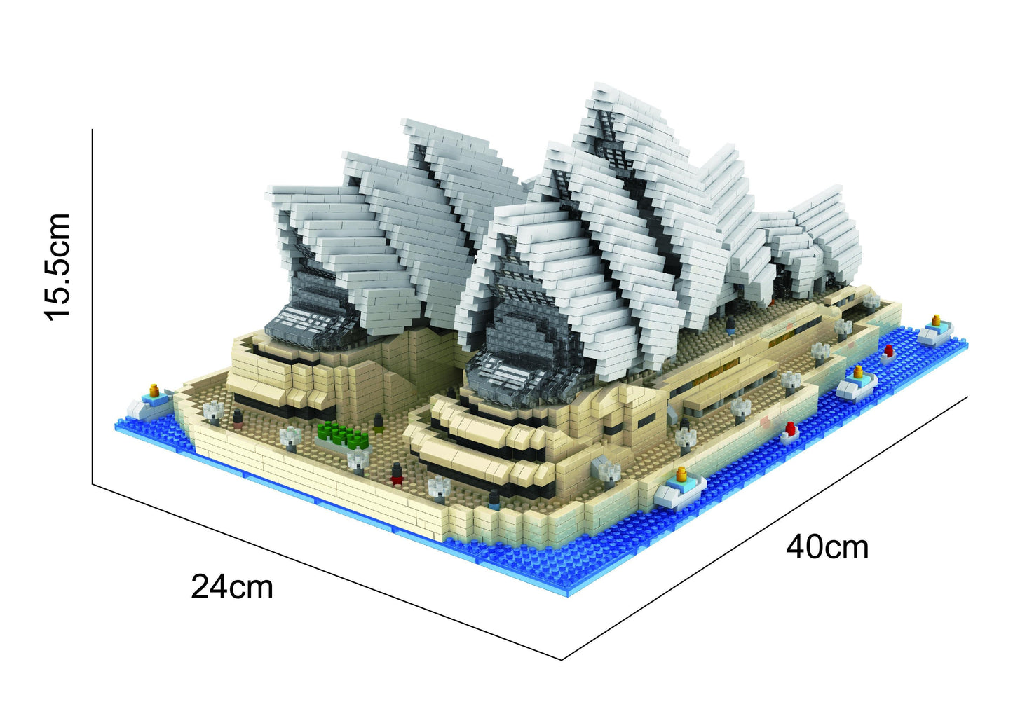 4131 Pcs Sydney Opera House Building Blocks Toys DIY Assemble Toys kits Model Kits