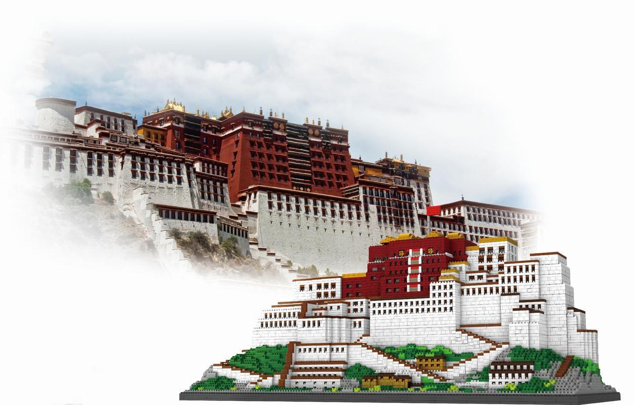 10000 Pcs Potala Palace Building Blocks Toys DIY Assemble Toys kits Model Kits