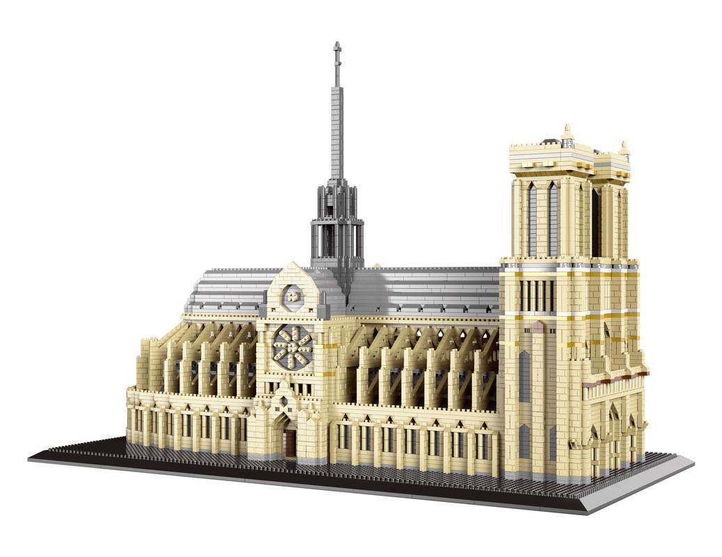 7380 Pcs Notre Dame de Paris Building Blocks Toys DIY Assemble Toys kits Model Kits