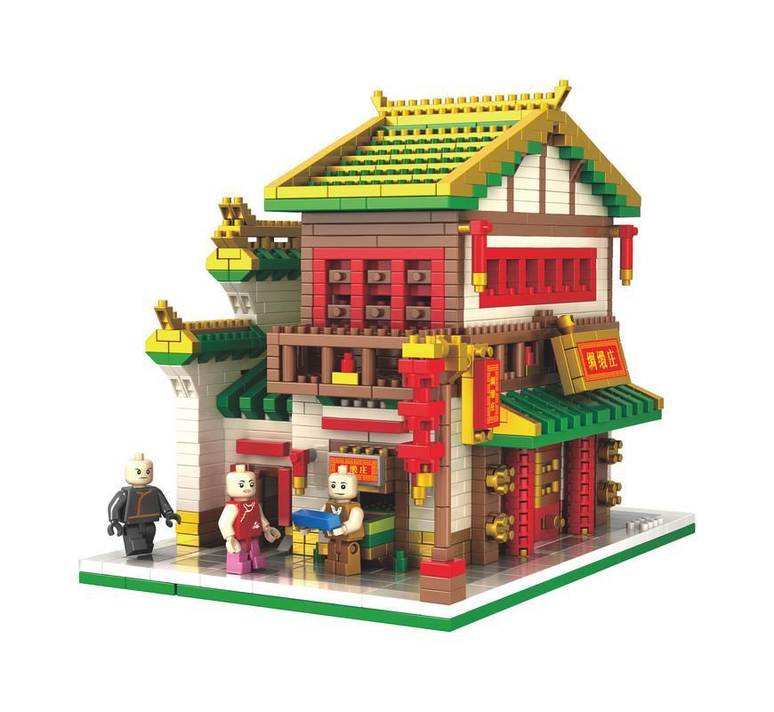 Silk Shop Building Blocks Set Toys Suitable for Collection or as a Gift 1800PCS