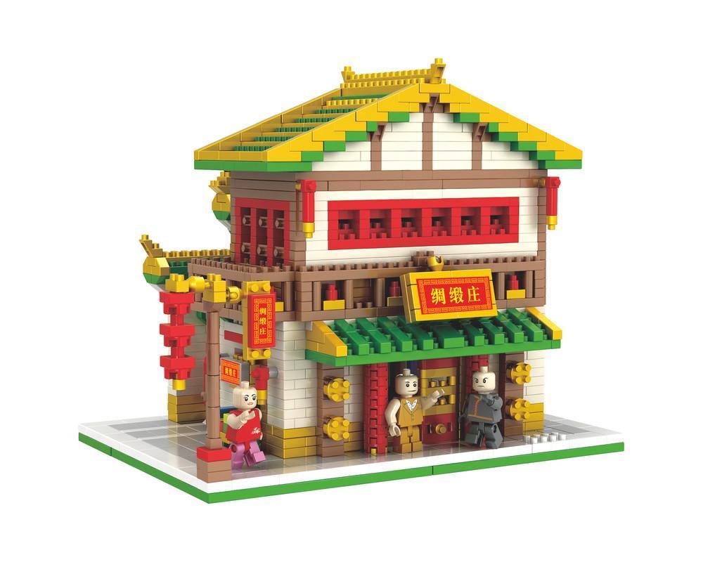 Silk Shop Building Blocks Set Toys Suitable for Collection or as a Gift 1800PCS