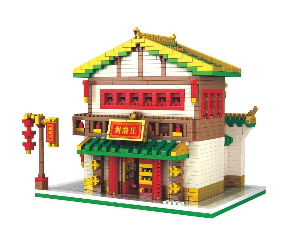 Silk Shop Building Blocks Set Toys Suitable for Collection or as a Gift 1800PCS