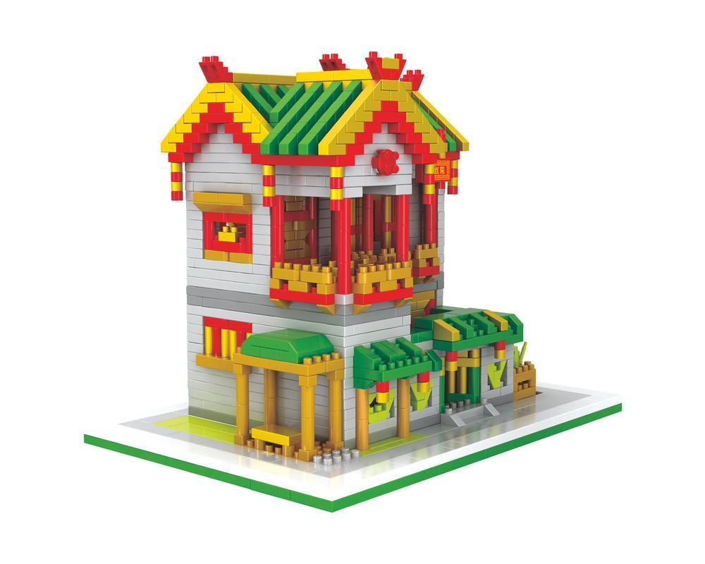 Red Mansion Building Blocks Model Toys Classic Design Suitable for Collection or as Gifts 1800PCS