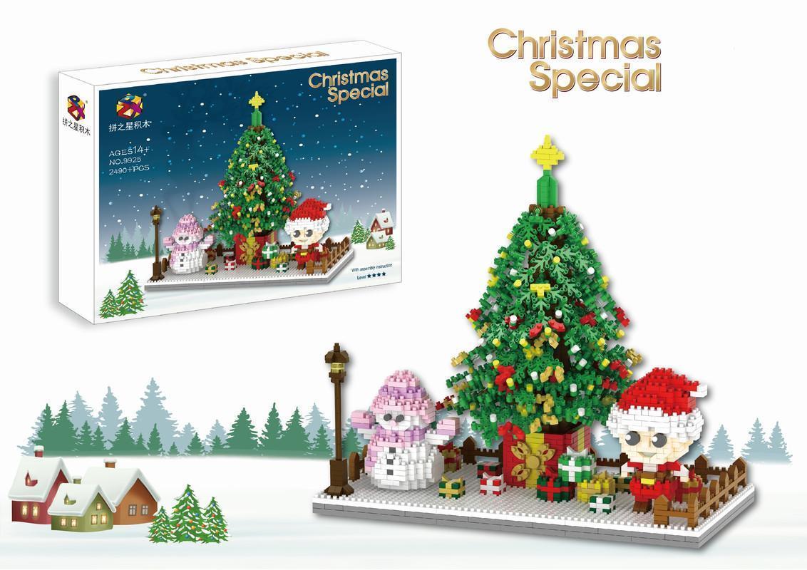 Christmas Scene Building Blocks Set Santa Claus Building Blocks Set 2490PCS