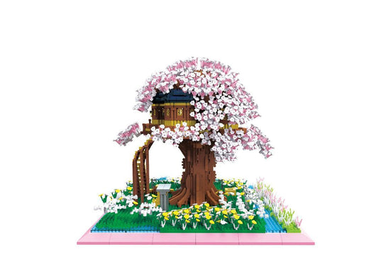 Romantic Tree House Bonsai Tree Building Set for Teenagers Adults Collectible Model Gift 5280PCS