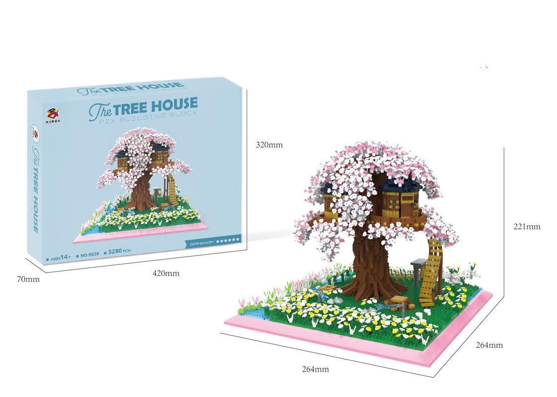 Romantic Tree House Bonsai Tree Building Set for Teenagers Adults Collectible Model Gift 5280PCS