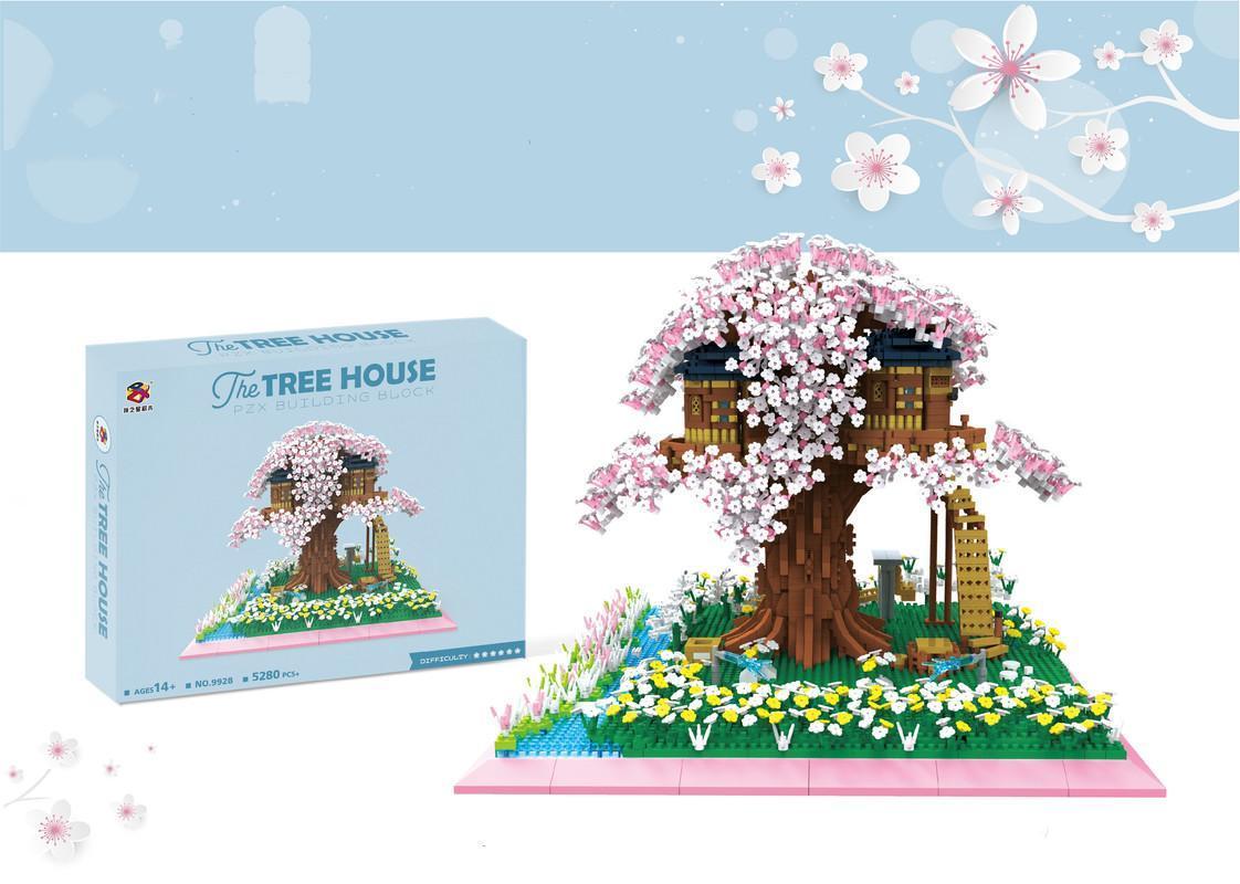 Romantic Tree House Bonsai Tree Building Set for Teenagers Adults Collectible Model Gift 5280PCS