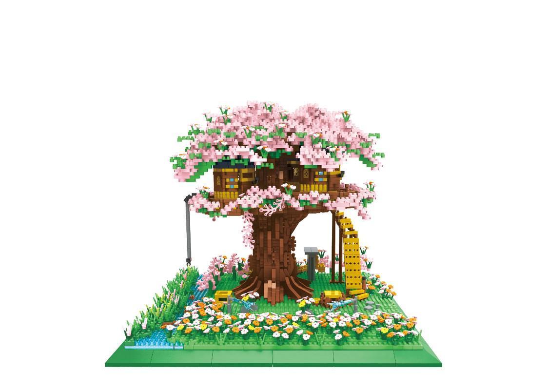Sakura Bonsai Tree Building Set for Teens Adults Collectible Model Gift 5050PCS