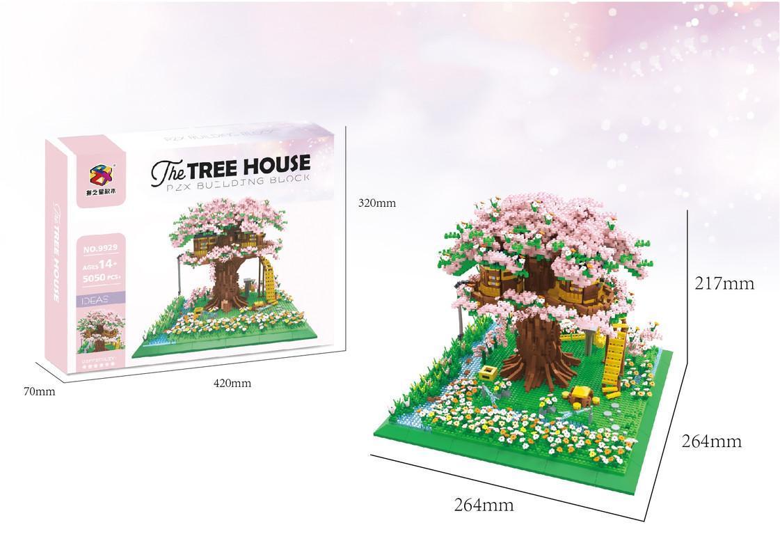 Sakura Bonsai Tree Building Set for Teens Adults Collectible Model Gift 5050PCS