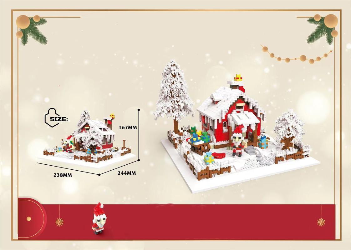 Christmas Snow Scene Building Blocks Set Holiday Gift Idea Building Blocks Toy Set 2900PCS