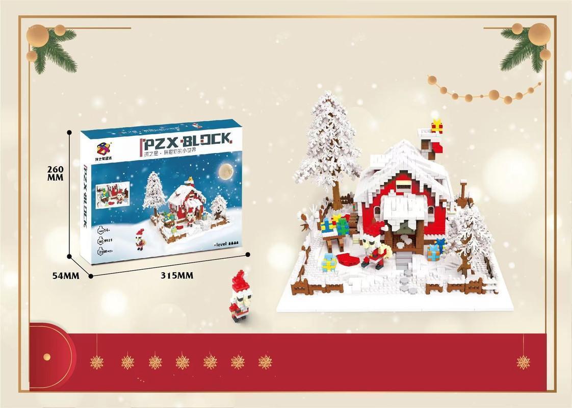 Christmas Snow Scene Building Blocks Set Holiday Gift Idea Building Blocks Toy Set 2900PCS