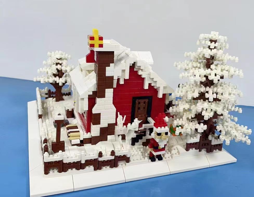 Christmas Snow Scene Building Blocks Set Holiday Gift Idea Building Blocks Toy Set 2900PCS