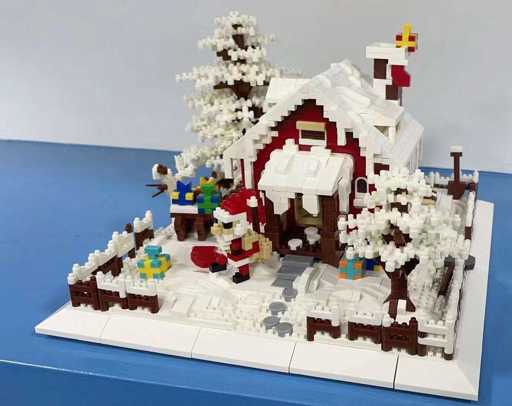 Christmas Snow Scene Building Blocks Set Holiday Gift Idea Building Blocks Toy Set 2900PCS