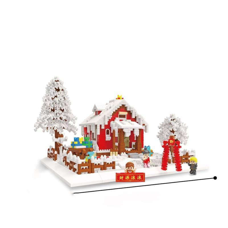 New Year Snow Scene Set Building Blocks Set Toys, Party Gifts for Boys and Girls 2900PCS