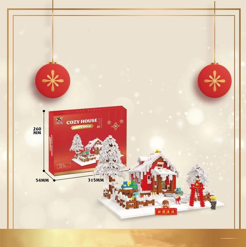 New Year Snow Scene Set Building Blocks Set Toys, Party Gifts for Boys and Girls 2900PCS
