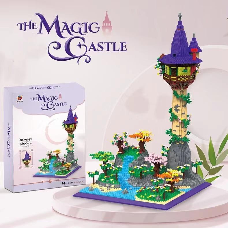 The Magig Gastle 3D DIY Model Building Blocks Micro Diamond Bricks 5800 Pieces