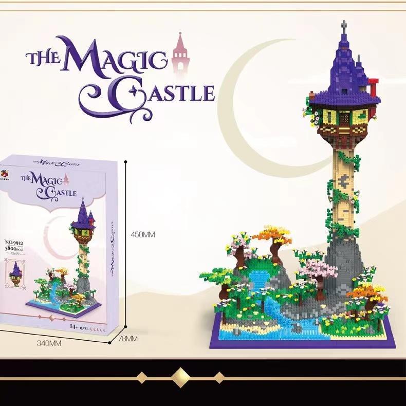 The Magig Gastle 3D DIY Model Building Blocks Micro Diamond Bricks 5800 Pieces