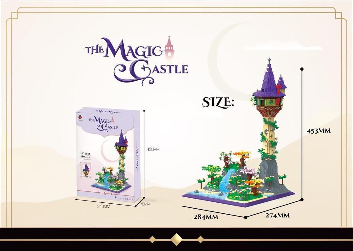 The Magig Gastle 3D DIY Model Building Blocks Micro Diamond Bricks 5800 Pieces
