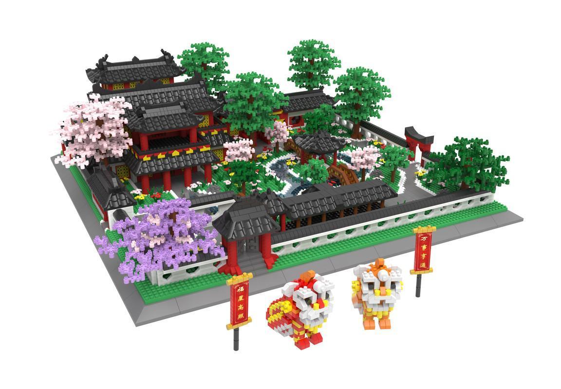 Suzhou Garden Building Blocks Set Architectural Masterpiece Perfect for Home or Office Display 7200PCS