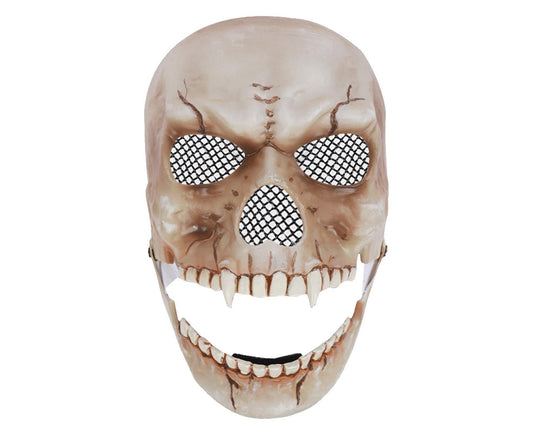 Adjustable Halloween Ghost Masque with Scary Looking Artificial Skeleton Face for Theme Parties Masquerade Balls