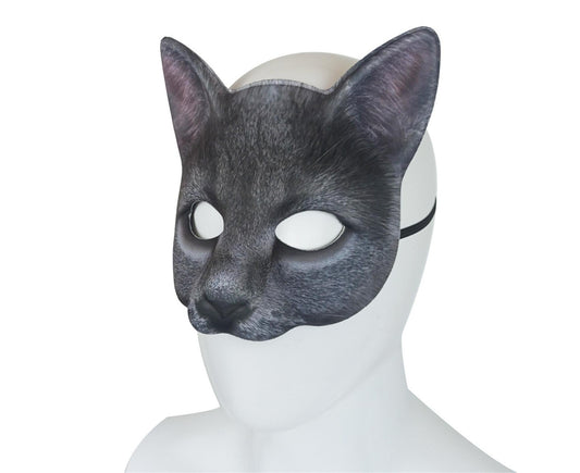 Cat Mask Animal Half Face Mask Costume Masquerade Party Decor Halloween Novelty Costume Party