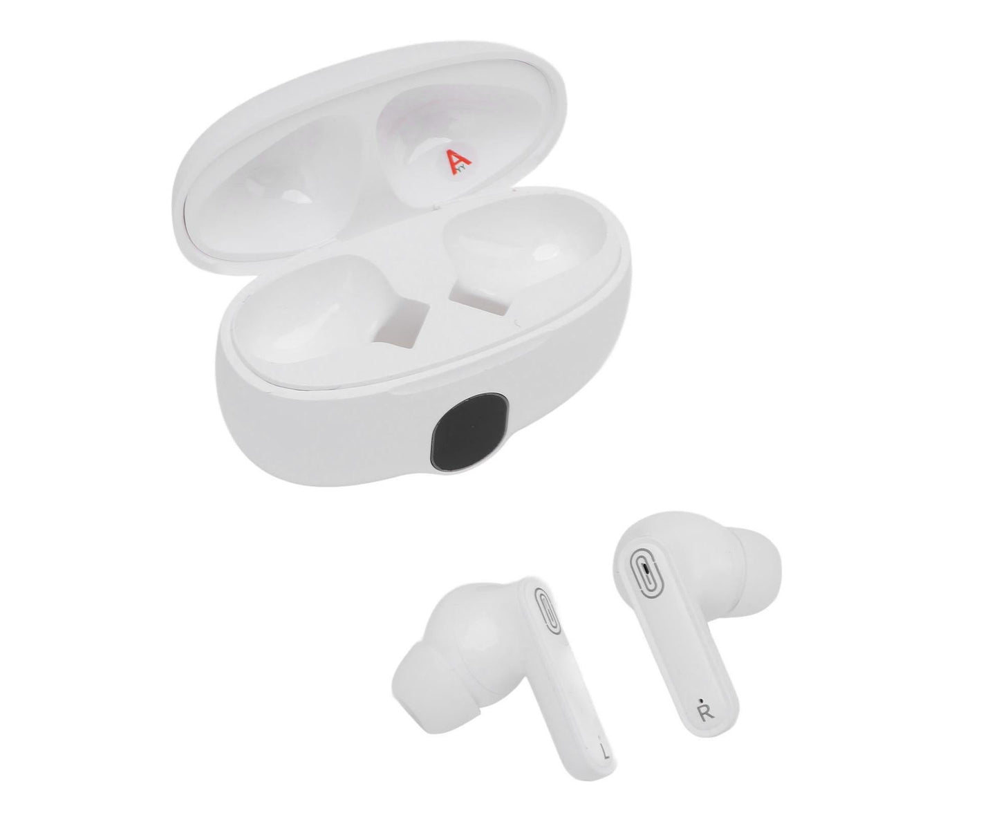 Language Translator Earbuds 144 Languages Bluetooth 5.4 Wireless Translation Device for Travel Business and Learning White