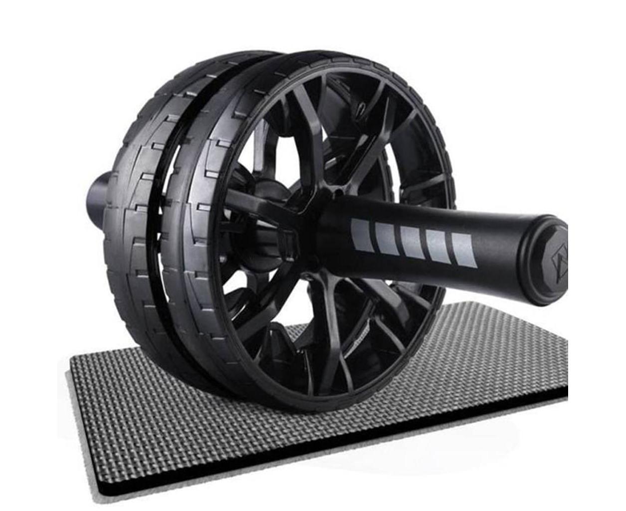 Abdominal trainer AB abdominal roller for training - abdominal muscle trainer / fitness strength training roller with knee pad