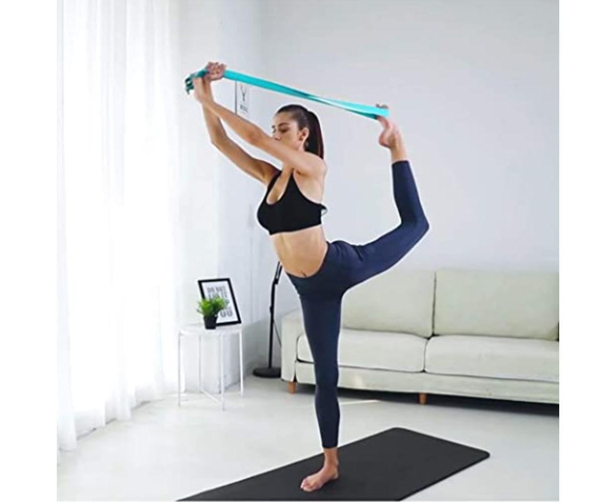 Adjustable Leg Stretcher, Door Flexibility Stretching Leg Strap,Great for Ballet Cheer Dance Gymnastics or Any Sport Leg Stretcher Door - Lake blue