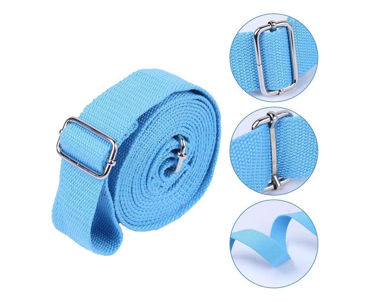 Adjustable Leg Stretcher, Door Flexibility Stretching Leg Strap,Great for Ballet Cheer Dance Gymnastics or Any Sport Leg Stretcher Door - Lake blue
