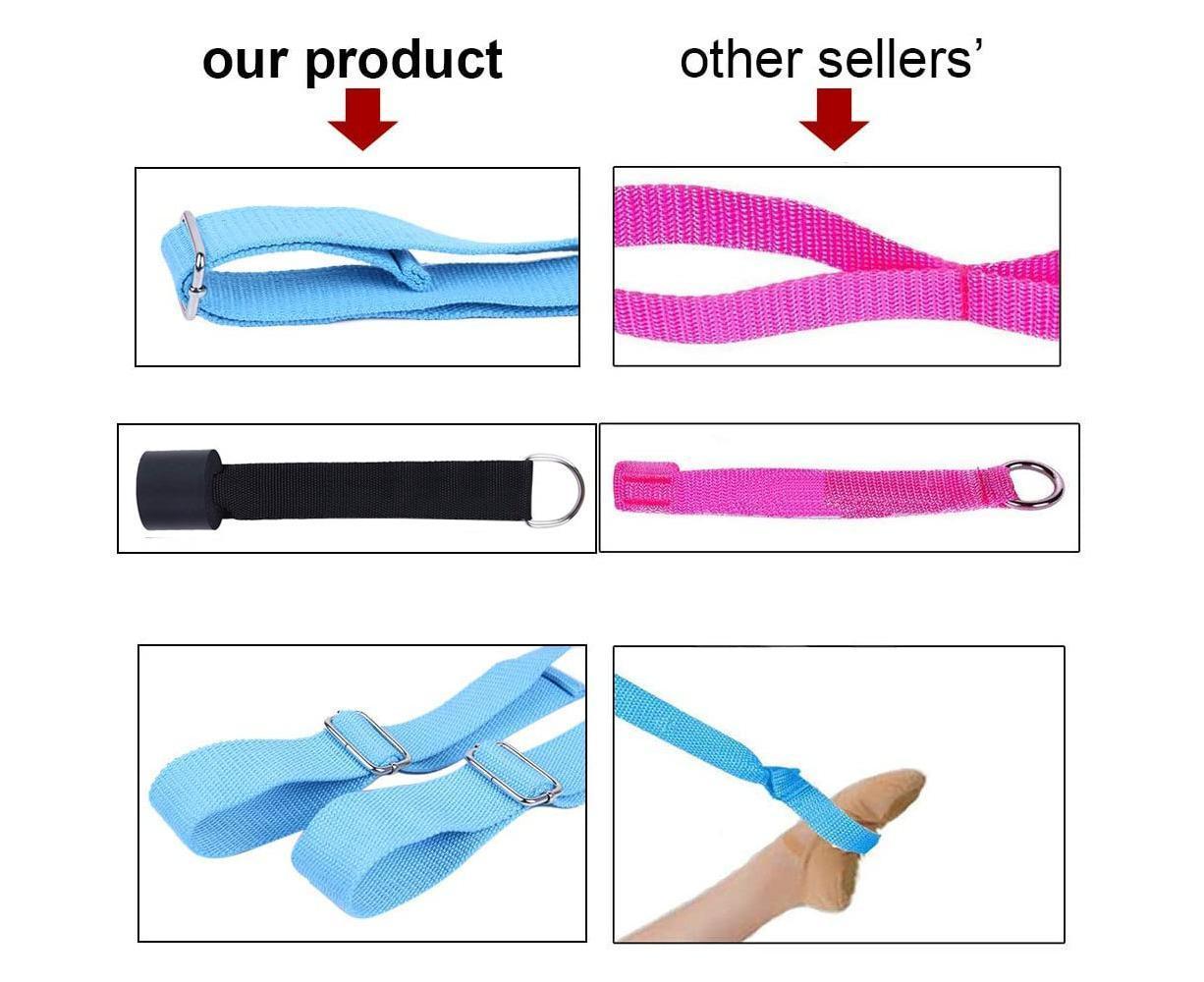 Adjustable Leg Stretcher, Door Flexibility Stretching Leg Strap,Great for Ballet Cheer Dance Gymnastics or Any Sport Leg Stretcher Door - Lake blue