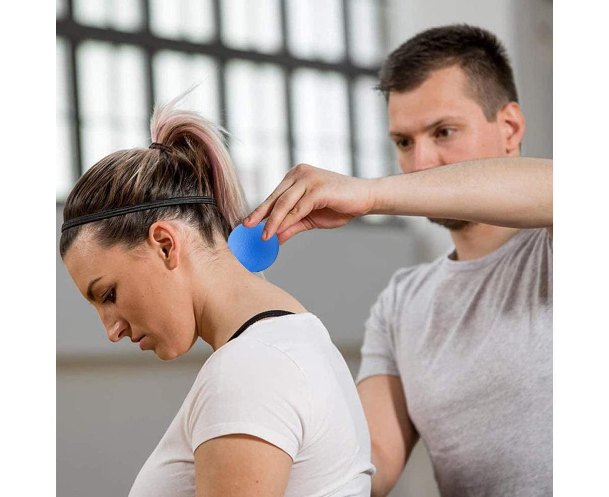 Fitness Ultimate Massage Balls for Physical Therapy ,Deep Tissue Trigger Point Myofascial Release Tools,Back, Shoulder - Blue